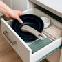 Quid Set de 2 Sartenes de Aluminio Forjado Click Chef Beige 20-26 cm