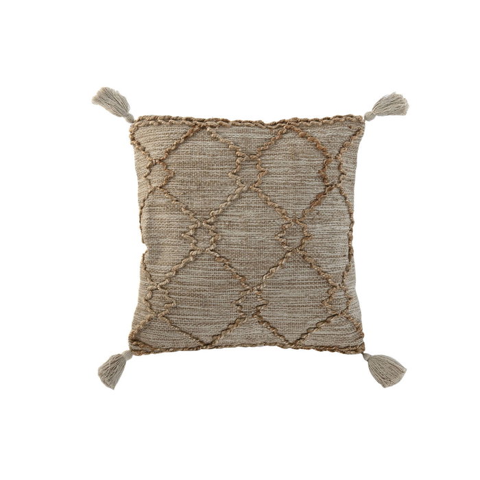 DKD Home Decor Cojín de Algodón y Yute 45x45 cm Hecho a Mano DKD Home Decor Cojín de Algodón y Yute 45x45 cm Hecho a Mano