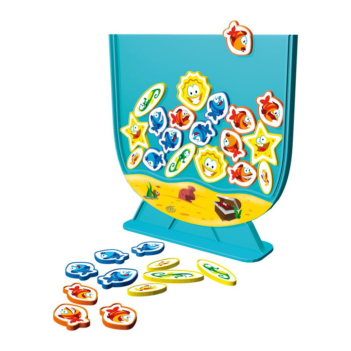 Blue Orange Fish Club - Juego de Mesa Estratégico Infantil a Partir de 5 Años, 2 Jugadores, Partidas Rápidas 5 Min, Multilingüe, Referencia BO16701ML