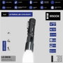 SAMI Linterna LED recargable con zoom de aluminio 1000LM
