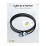 Goobay Ultraflexibles Cat.6a Patchkabel slim, U/FTP, negro, 0,5 m