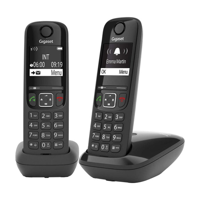 Gigaset AS690 Duo Teléfono Inalámbrico Negro Gigaset AS690 Duo Teléfono Inalámbrico Negro