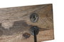 DKD Home Decor Perchero Mediterraneo Sardinas 25 Blanco, Azul y Natural Mango Lacado 38 x 5 x 18 cm (2 Unidades)