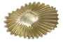 DKD Home Decor Centro de Mesa Resina Blanco y Dorado 24x15x9 cm
