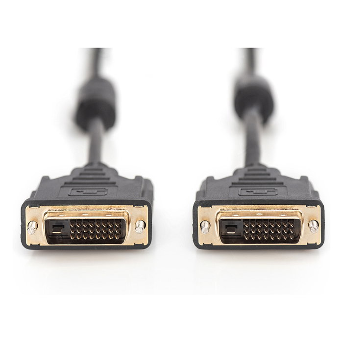 Digitus Cable DVI-D (24+1) a DVI-D (24+1) Macho/Macho, 2 Metros, Negro