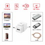 EQUIP Módulo Keystone-Koppler USB 3.2 Gen2 USB-C a USB-C Blanco