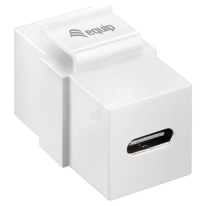 EQUIP Módulo Keystone-Koppler USB 3.2 Gen2 USB-C a USB-C Blanco EQUIP Módulo Keystone-Koppler USB 3.2 Gen2 USB-C a USB-C Blanco