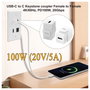EQUIP Módulo Keystone-Koppler USB 3.2 Gen2 USB-C a USB-C Blanco