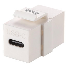 EQUIP Módulo Keystone-Koppler USB 3.2 Gen2 USB-C a USB-C Blanco