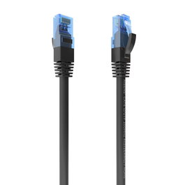 AISENS - CABLE DE RED LATIGUILLO RJ45 CAT.6 UTP AWG26 CCA, NEGRO, 30CM
