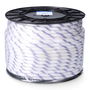 Edm Cuerda Driza Trenzado Poliéster Blanco Distintivo, Calibre 14 mm x 100 m