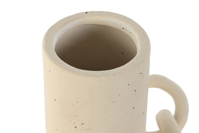 DKD Home Decor Jarron Moderno Blanco Gres 20 x 30 x 22 cm