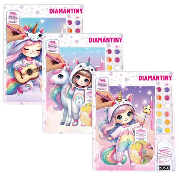 Nice Diamantiny Kawaii Unicorn Blister Surtido 3 - Modelos surtidos