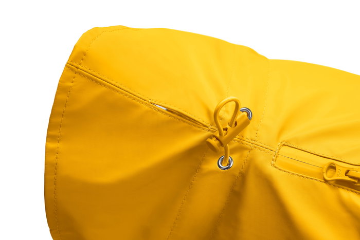 Hunter Abrigo Milford Amarillo Resistente al Agua y al Viento Ajustable Cuello y Vientre
