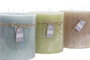 DKD Home Decor Set de 6 Velas de Parafina Surtidas 15x15x15 cm