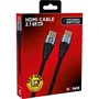 Konix Cable HDMI 2.1 para Nintendo Switch 2, Compatible con 4K y 8K, Nailon Trenzado, 1.8 m, Negro