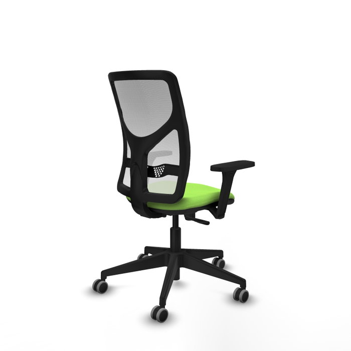 PIQUERAS Y CRESPO Silla de oficina Motilla con mecanismo Sincro, tela Pistacho y malla Blanco, Brazos 3D PIQUERAS Y CRESPO Silla de oficina Motilla con mecanismo Sincro, tela Pistacho y malla Blanco, Brazos 3D