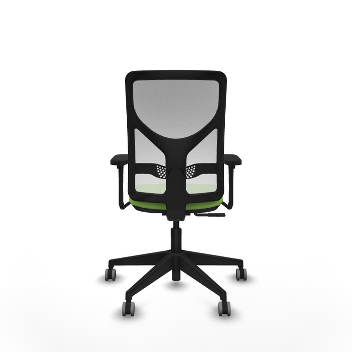 PIQUERAS Y CRESPO Silla de oficina Motilla con mecanismo Sincro, tela Pistacho y malla Blanco, Brazos 3D PIQUERAS Y CRESPO Silla de oficina Motilla con mecanismo Sincro, tela Pistacho y malla Blanco, Brazos 3D
