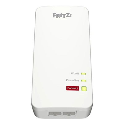 AVM FRITZ! Kit Powerline 1240 AX, adaptadores PLC con Wi-Fi 6 (AX600) y Mesh, 2 puertos Gigabit LAN, estándar HomePlug AV2, kit de 2 unidades (1240 AX + 1210)