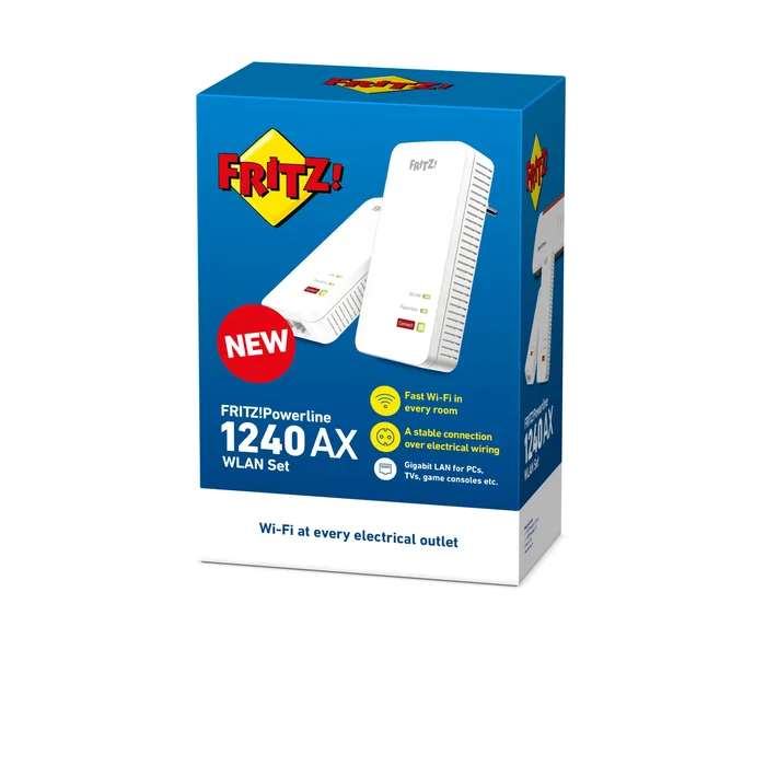 Punto de Acceso Fritz! Powerline 1240 Blanco
