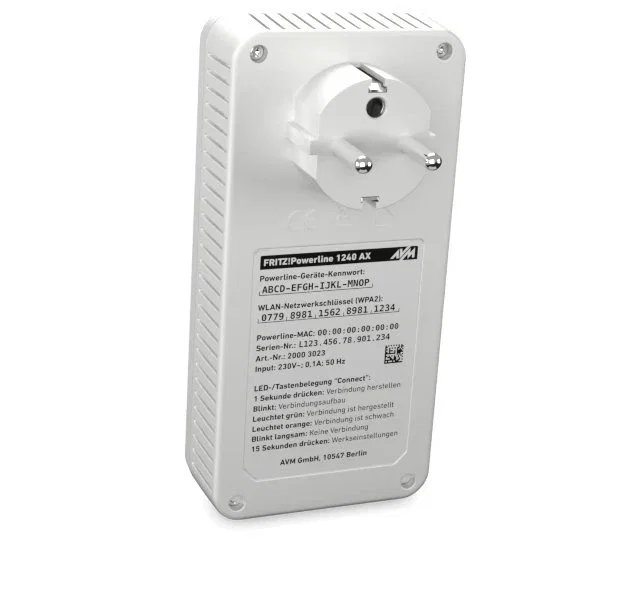 AVM FRITZ! Powerline 1240 AX WLAN Set Mesh 2xGbE Blanco