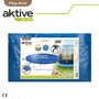 Aktive Funda colchoneta elástica con protección UV y waterproof, azul, 366 cm