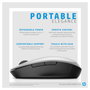 HP Dual Mode Mouse Black/Silver