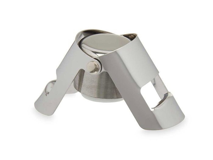 KINVARA Tapón Cierrabotellas Champan Acero Inoxidable y Silicona 6x5.5x3.5 cm (Set de 36)