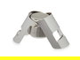 KINVARA Tapón Cierrabotellas Champan Acero Inoxidable y Silicona 6x5.5x3.5 cm (Set de 36)