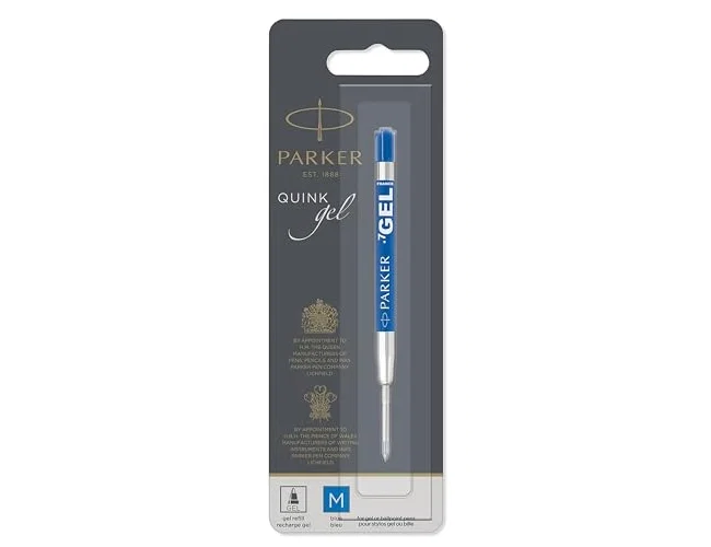 Parker Recambio de Bolígrafo Gelmine Azul Punta Media 0,7 mm Parker Recambio de Bolígrafo Gelmine Azul Punta Media 0,7 mm