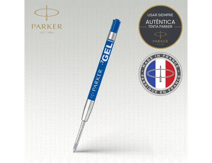 Parker Recambio de Bolígrafo Gelmine Azul Punta Media 0,7 mm Parker Recambio de Bolígrafo Gelmine Azul Punta Media 0,7 mm