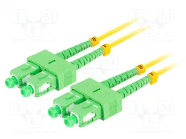 LANBERG Cable de conexión de fibra óptica SC/APC Duplex SMF 5m
