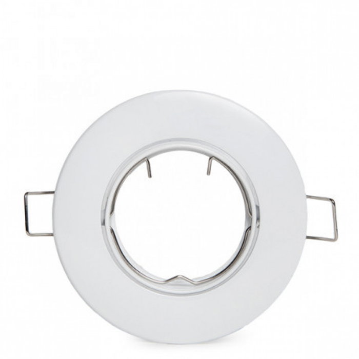 Aro Aro Foco Downlight Basculante Circular Aluminio Blanco 93Mm