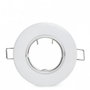 Aro Aro Foco Downlight Basculante Circular Aluminio Blanco 93Mm