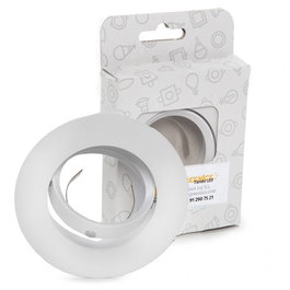 Aro Aro Foco Downlight Basculante Circular Aluminio Blanco 93Mm