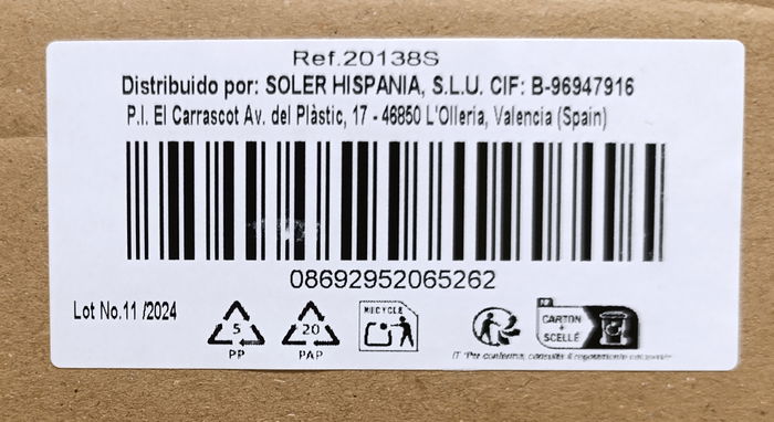 Lav Set 6 Vasos Whisky 345Cc 7x9x9 cm (8 Cajas)