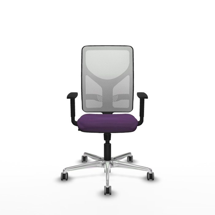 PIQUERAS Y CRESPO Silla de oficina Motilla con mecanismo Sincro, Morado y Blanco
