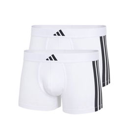 Bóxer de Hombre Adidas Low Rise 3 Stripes Active Blanco 2 Unidades