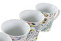 DKD Home Decor Mug Shabby Porcelana Multicolor 9 x 10 x 12 cm 360ml 12 Unidades Apto Microondas y Lavavajillas