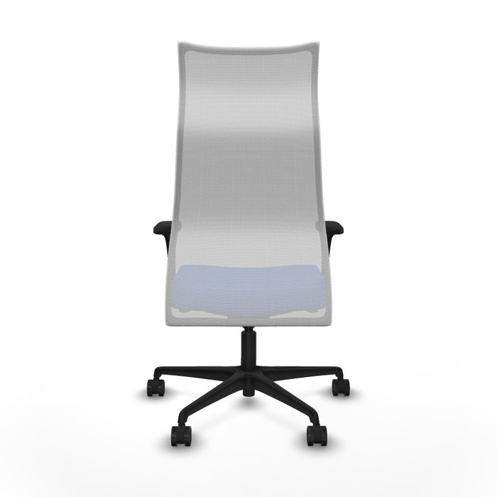 PIQUERAS Y CRESPO Sillón Albacete con mecanismo Sincro, Tela Azul y Malla Blanca PIQUERAS Y CRESPO Sillón Albacete con mecanismo Sincro, Tela Azul y Malla Blanca