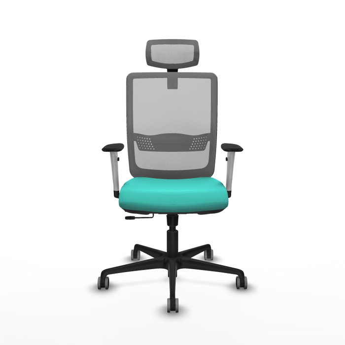 PIQUERAS Y CRESPO Silla de oficina Haches Sincro/Traslack Turquesa y Gris PIQUERAS Y CRESPO Silla de oficina Haches Sincro/Traslack Turquesa y Gris