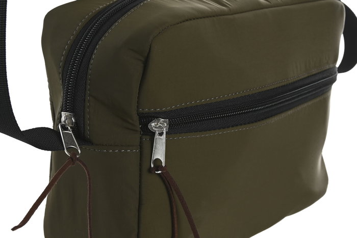 DKD Home Decor Bolso Urban Beige Verde 8 x 16.5 x 24 cm (6 Unidades)