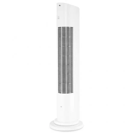 Orbegozo TWM 1000 Ventilador de Torre 50W 3 Velocidades Oscilación 60° con Mando a Distancia y Temporizador 15h, Blanco/Negro