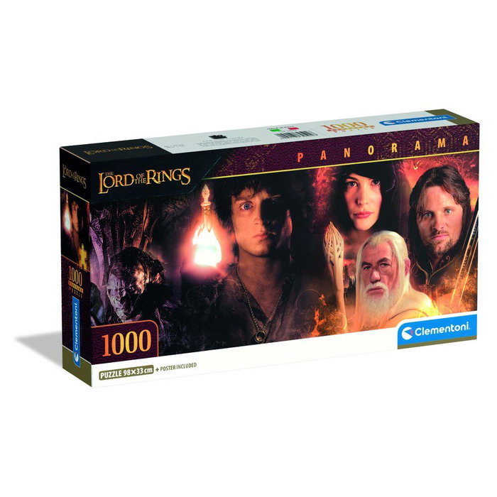 Clementoni Puzzle Panorama El Señor de los Anillos 1000pzs 98x33cm