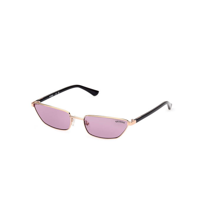 Guess Gafas GU8285 28Y Gafas de Sol Mujer Cat-eye Montura Rosa Dorado Cristal Violeta 140mm