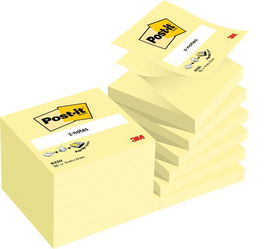 Notas Adhesivas Post-It 100H Z Notes 76X76 (R330) (Set de 12)