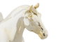 DKD Home Decor Figura de Caballo Metalizado Dorado y Negro