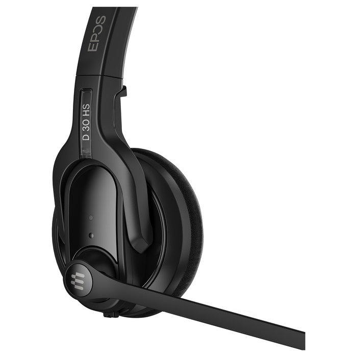EPOS Auriculares Inalámbricos Impact D 30 HS Duo para Oficina y Centro de Llamadas, Binaurales, Diadema, Negro