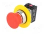 PROMET Interruptor de emergencia NEF30-DR/PXY rojo NC + NA