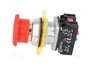 PROMET Interruptor de emergencia NEF30-DR/PXY rojo NC + NA